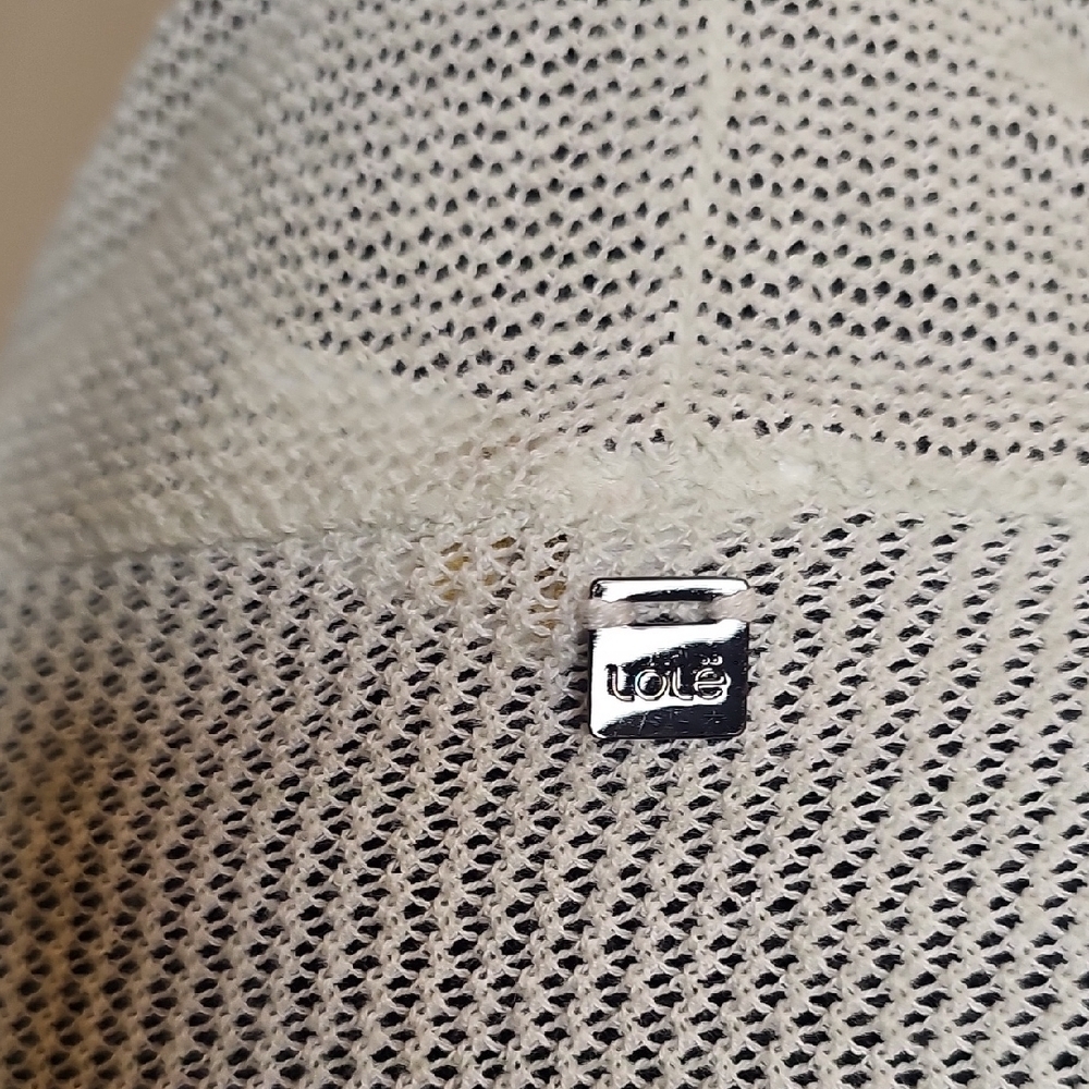 Lolë Light Weight And Light Greige Open-Front Women's Cardigan - Picture 2 of 10